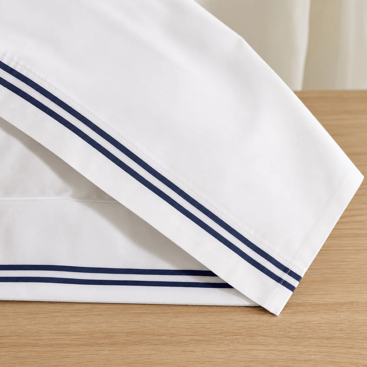 Hotel Stripe Sheet Set construction view
