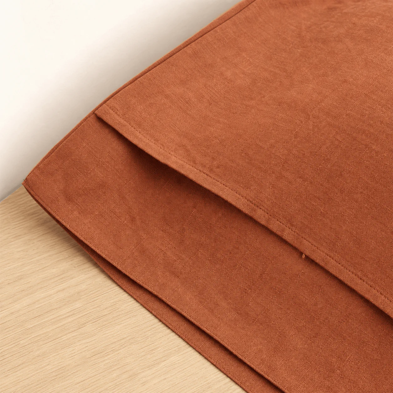 Linen Sham Pair construction view