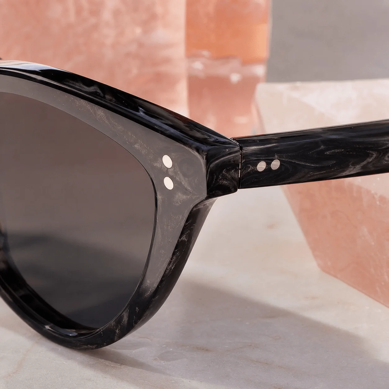 Luma Cat-Eye Sunglasses construction view