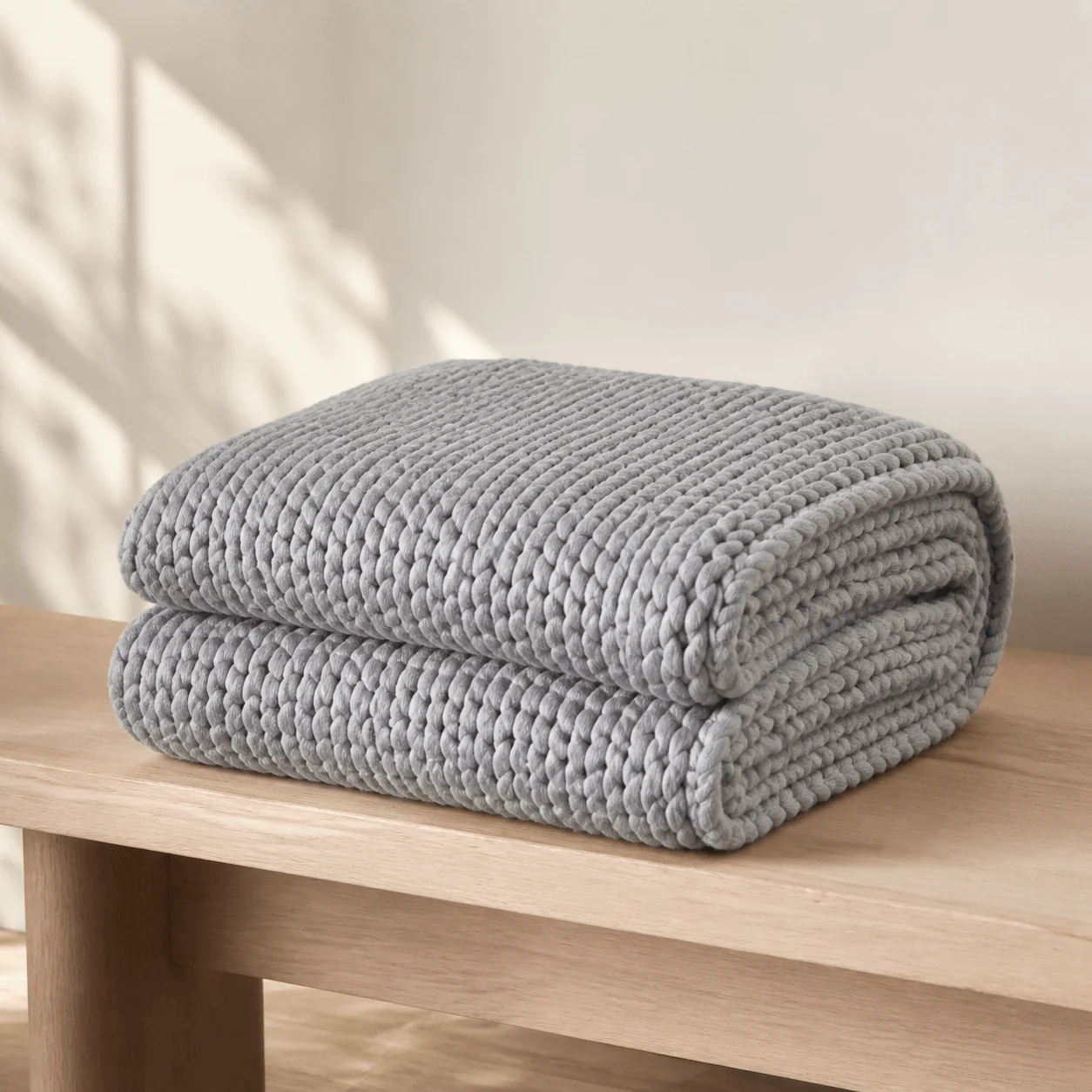 Weighted Knit Throw